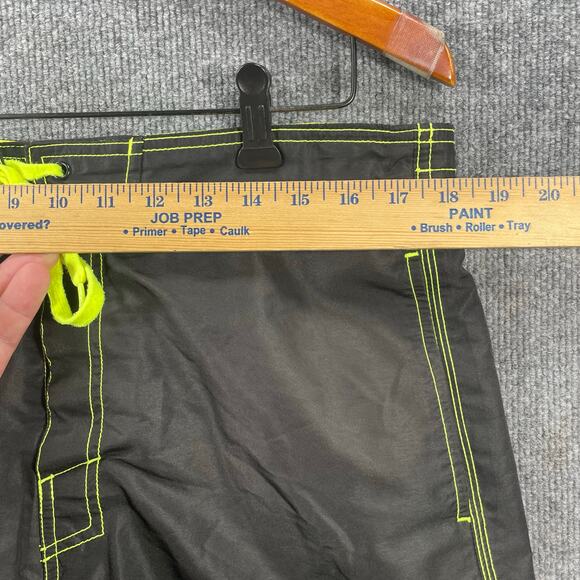 NFL Pittsburgh Steelers Swim Shorts Men's Large Black/Green Lined Drawstring - Picture 2 of 13